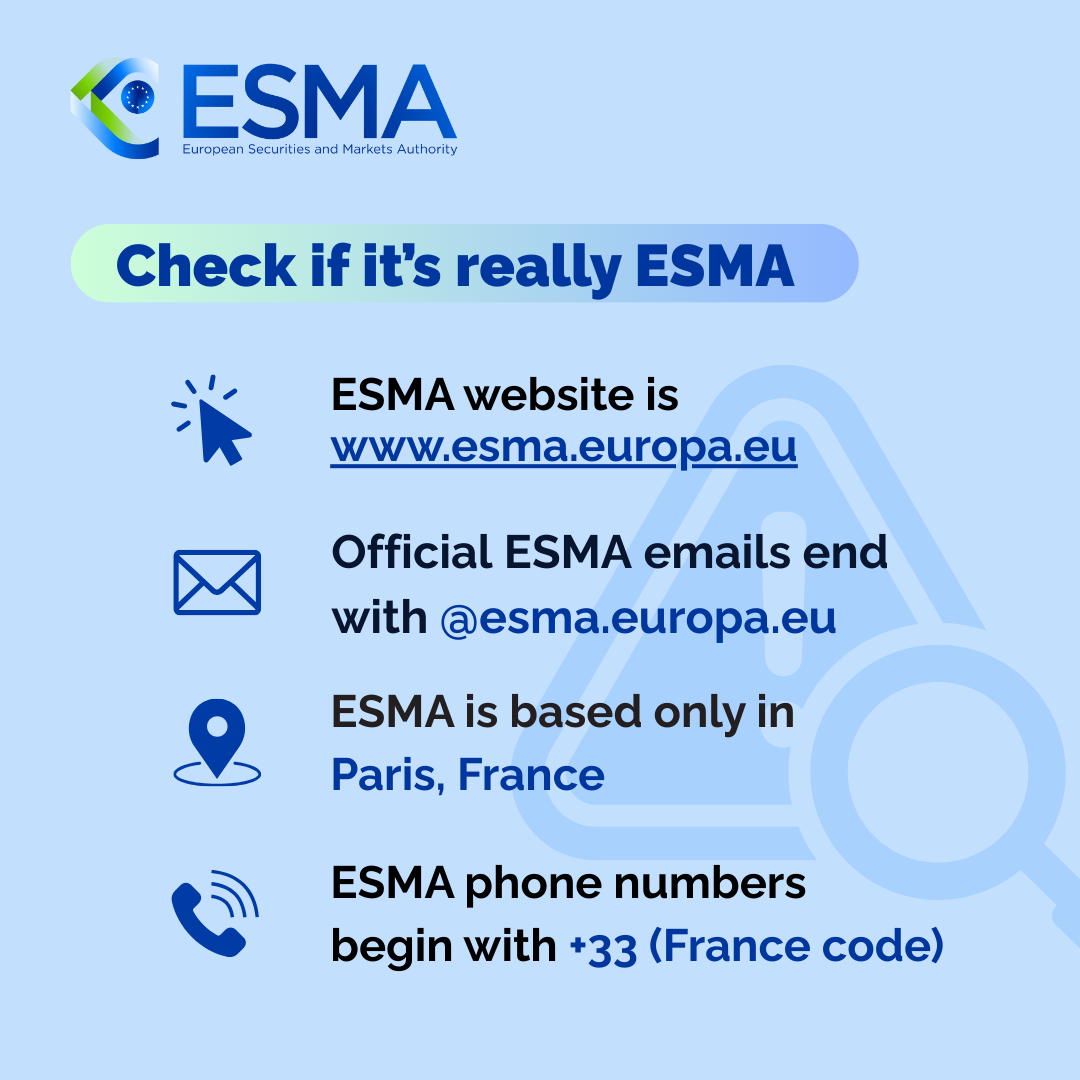 Check if it is really ESMA