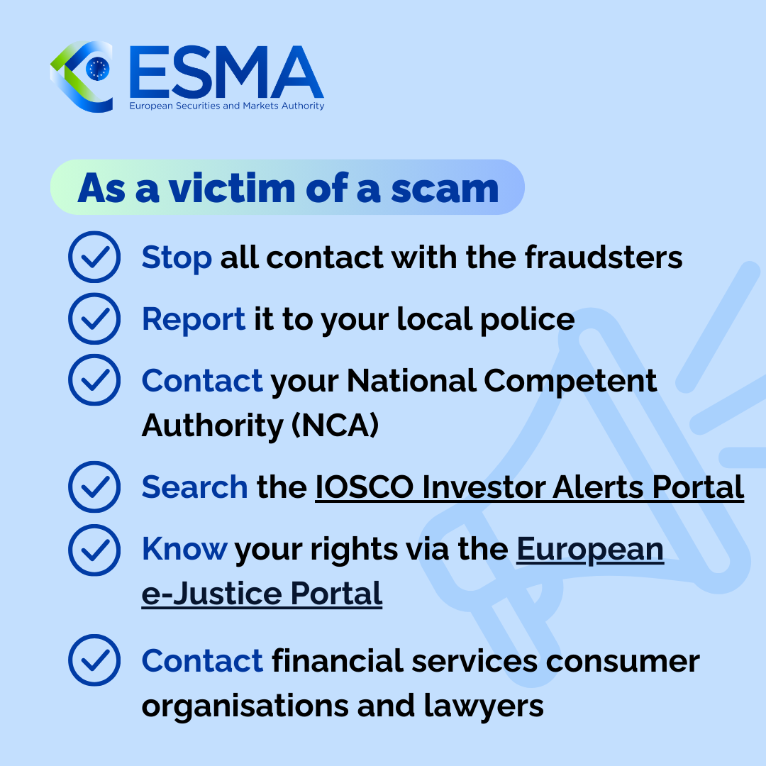 As a victim of a scam