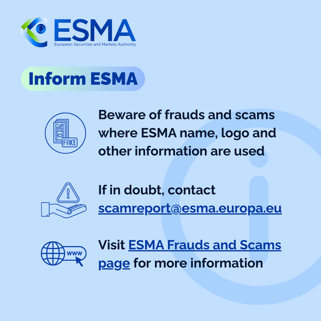 Inform ESMA